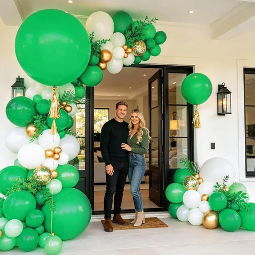 Miniatura 67 de 32 piezas de globos grandes morados de 18 pulgadas, globos redondos grandes de látex para decoración de cumpleaños y bodas. (morado)