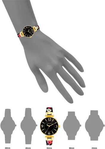 Miniatura 4 de Anne Klein Reloj con correa de cuero para mujer