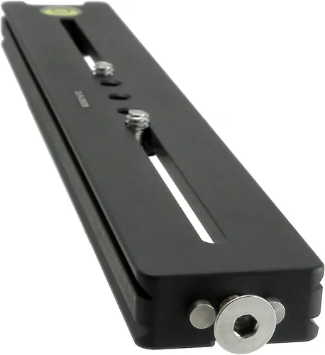 Miniatura 3 de DLR-2502B Desmond - Riel macro doble de 9.843 in Arca-Swiss compatible con nivel de burbuja