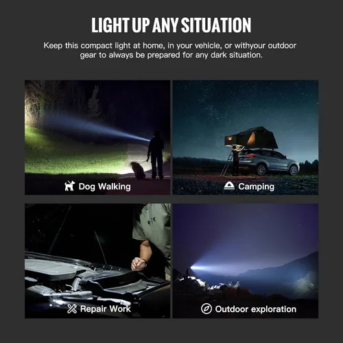 Miniatura 8 de ThruNite TC20 V3 - Linternas recargables de alto lúmenes, 4720 lúmenes, linterna LED súper brillante, USB-C, 6 modos, IPX8 impermeable, luz táctica