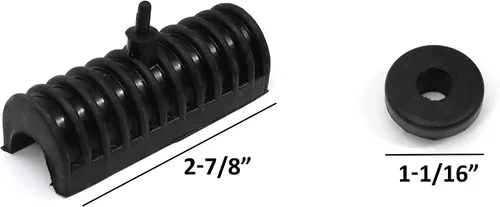 Miniatura 4 de Red Hound Auto Soportes de goma de repuesto para alforjas duras con bujes compatibles con Harley Davidson Juego de 4
