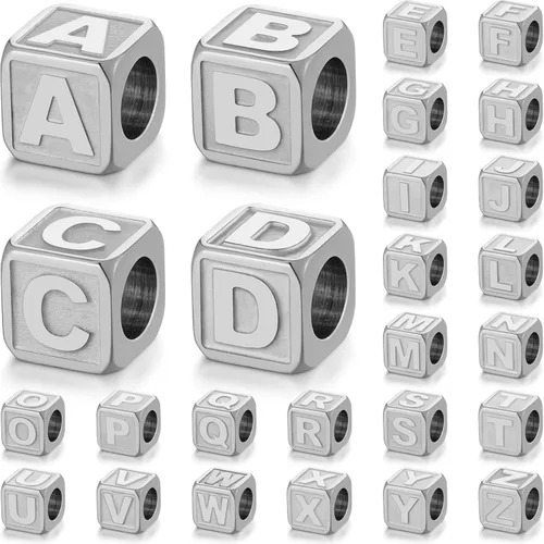 Miniatura 31 de 26 Pcs Chunky Amber Letter Beads, 20mm Jumbo 3D Acrylic Letter Beads, Big Letter Beads for Bracelets, Necklaces, Bagcharms, Shoelaces, Keychains