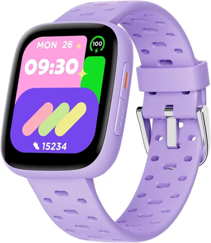 Miniatura 10 de Reloj para niños BIGGERFIVE sin necesidad de teléfono, reloj inteligente de fitness de 1.8" Amoled con podómetro, frecuencia cardíaca, rastreador