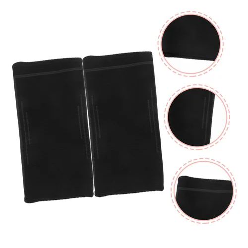Miniatura 9 de Mangas de brazo de voleibol para mujer, protector de codo acolchado, muñequera elástica, 1 par de protectores de muñeca deportivos para atletas