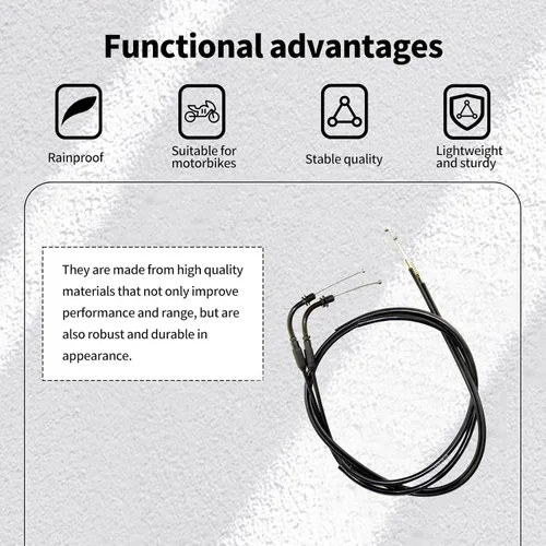 Miniatura 4 de Cable del acelerador para Harley Sportster XL883 XL1200 Sportster 1200 883 Custom Sport Anniversary Low Nightster Roadster (43.3 in)