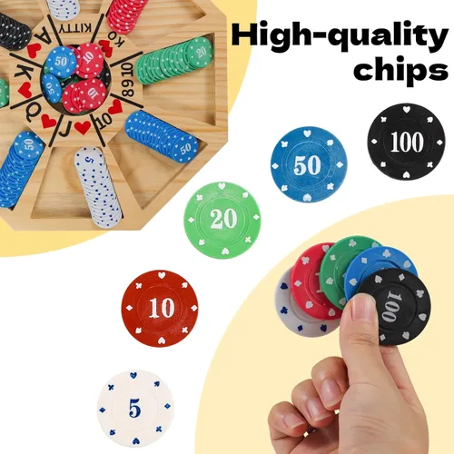 Miniatura 4 de Jyquorp Juego de mesa Michigan Rummy Juego de lujo SetPerfect Mezcla de un juego real de Hearts Rummy Poker Juego de apuestas y engaño de tablero