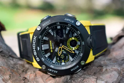 Miniatura 5 de Casio Reloj analógico digital de cuarzo para hombre con correa de resina GA-2000-1A9ER, Pulsera