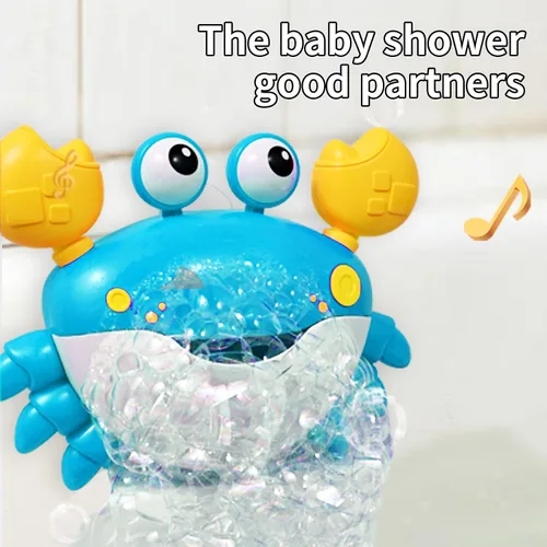 Miniatura 5 de Deejoy Máquina de Burbujas de Baño de Cangrejo para la Bañera, Sopla Burbujas y Reproduce 12 Canciones Infantiles, Máquina de Burbujas de Baño