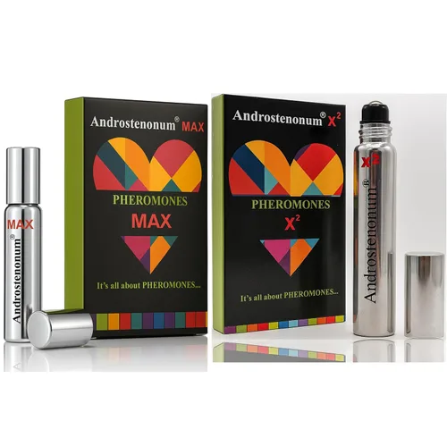 ANDROSTENONUM MAX & X2 Pherolec - Aceite de perfume de feromonas masculinas globales para él, real de larga duración, original, mejores feromonas