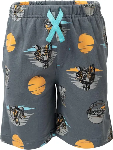 Miniatura 4 de STAR WARS The Mandalorian The Child - Conjunto de camiseta y pantalones cortos de rizo francés para bebés y niños grandes