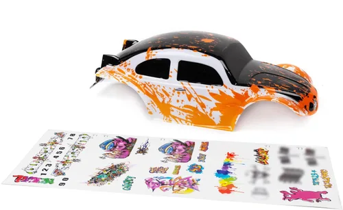 Miniatura 6 de SummitLink Cuerpo personalizado compatible con escala 1/10 1/8 RC coche o camión (camión no incluido) (abejorro amarillo)