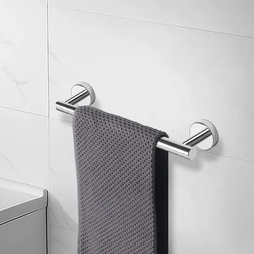 Miniatura 9 de NearMoon - Barra para toallas de baño, accesorios de baño de acero inoxidable, para toalla de ducha para baño, soporte de toalla montado en la pared