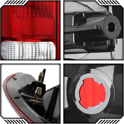 Miniatura 9 de EPIC LIGHTING AMXOE Spec-C - Luces traseras halógenas de repuesto compatibles con Ford 97-00 F150 97-99 F250 99-07 F350 - Par Rojo
