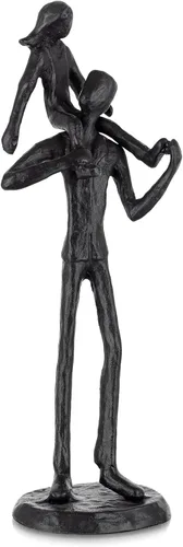 Miniatura 11 de Regalos de cumpleaños para papá de Sziqiqi - Estatua de hierro de amor entre padre e hijo, escultura para decoración del día del padre, boda