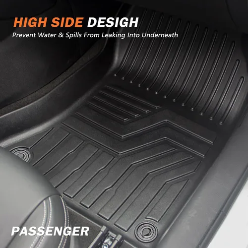 Miniatura 4 de KUST Alfombrillas de Piso para Jeep Cherokee 2016-2023 (No para Grand Cherokee), Alfombrillas de Piso Cherokee para Todo Clima, Tapetes de Carro TPE