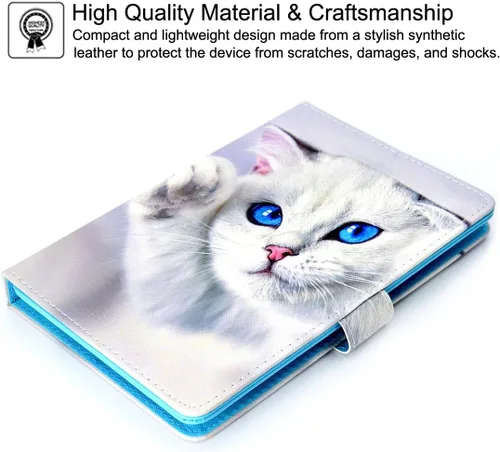 Miniatura 6 de NewShine - Funda universal para tablet de 7.9 a 8.5 pulgadas, funda de piel sintética para iPad mini 1/2/3/4, Galaxy Tab 3/4/Note 8.0, Amazon Kindle