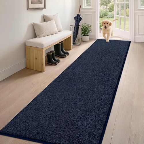 Miniatura 55 de PURRUGS Alfombra de área de fácil cuidado de 4 x 6 pies, antideslizante, lavable a máquina, tapete para puerta de perro, resistente a las manchas