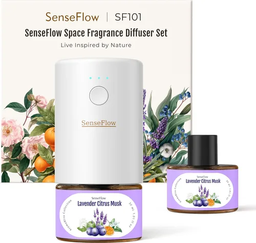 Miniatura 18 de Difusor de aceite esencial para el hogar, difusor inteligente de aromaterapia sin agua SF101S Pro, aroma de habitación enchufable con temporizador