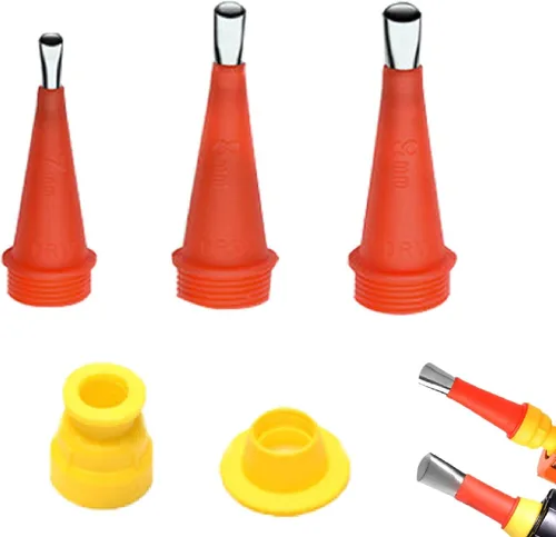 Miniatura 13 de Kit de herramientas de boquilla de goma integrado universal, juego de acabado de calafateo fácil, boquilla de goma para calafatear (juego D)