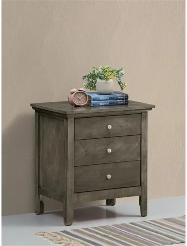 Miniatura 2 de Glory Furniture Mesita de noche Hammond con 3 cajones en color negro