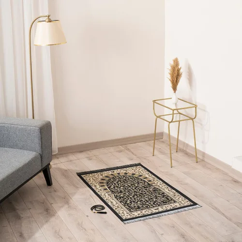 Miniatura 4 de Alfombra de oración musulmana con cuentas de oración islámica, alfombrilla de oración de viaje, regalos islámicos para mujeres, oración portátil