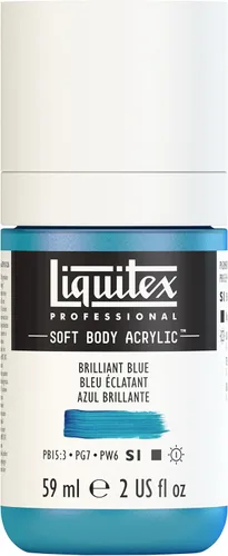 Miniatura 47 de Liquitex Professional Soft Body - Pintura acrílica, botella de 2 onzas (59 ml), blanco titanio Titanio Blanco