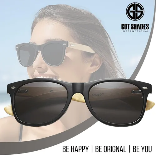 Miniatura 7 de Gafas de sol de bambú al por mayor Retro 80 Gafas de sol de madera para hombres y mujeres-10