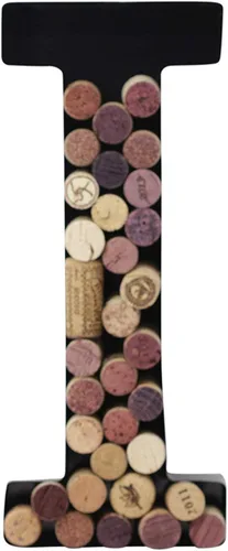 Miniatura 17 de Made Easy Kit Letra de metal para corchos de vino, monograma para atesorar recuerdos y soporte con kit de montaje en pared gratuito A-Z