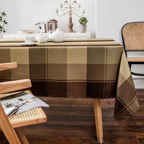 Miniatura 12 de Melodieux Mantel rectangular a cuadros para exteriores, impermeable, resistente a las arrugas, decoración clásica de mesa, fiesta, cocina, comedor