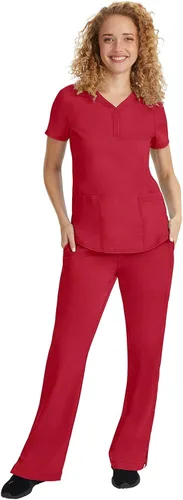 Miniatura 3 de Healing Hands Pantalón de hospital de etiqueta púrpura para mujeres modelo Taylor 9095 2 con cordón y 2 bolsillos