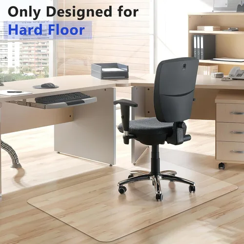 Miniatura 6 de Tapete para silla de oficina para suelos de madera dura, 36 x 48 pulgadas, tapete transparente para sillas rodantes, protectores de suelo de madera