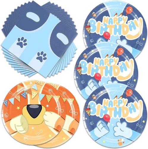 Miniatura 9 de 40 piezas de suministros para fiestas temáticas de dardos que incluyen platos y servilletas para 20 invitados, regalos de fiesta de batalla