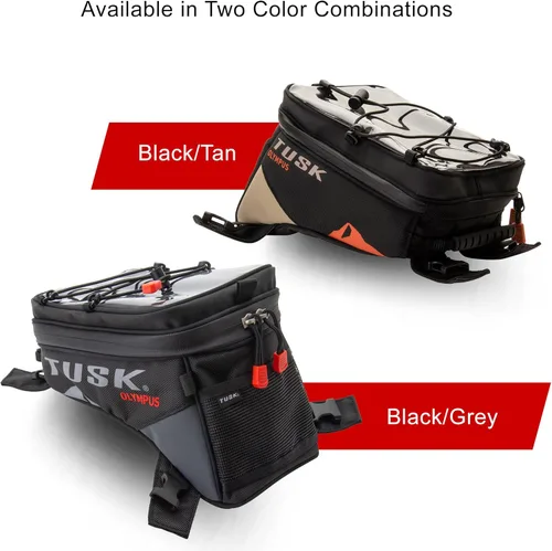 Miniatura 2 de TUSK Olympus - Bolsa de tanque pequeña – 4.5 L, cremalleras YKK, bolsillo transparente para mapa/teléfono y puerto para cable, cubierta para lluvia
