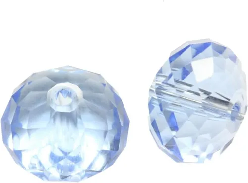 Miniatura 68 de 50 cuentas de cristal Adabele austriaco de 0.394 pulgadas facetadas sueltas Rondelle Siam rojo espaciador compatible con cristales de Swarovski 5040