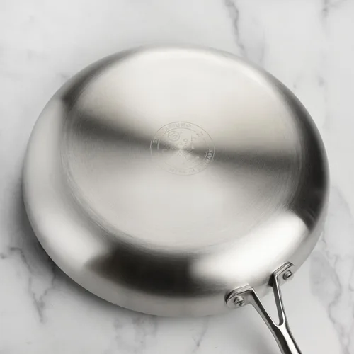 Miniatura 3 de Scanpan Sartén CX+ de 11 pulgadas con tapa de cristal, antiadherente Stratanium Plus, acero inoxidable de 5 capas