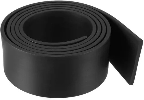 Miniatura 10 de uxcell Tira de sello de goma rectangular maciza, 0.197 in de ancho, 0.118 in de grosor, 3.3 ft de largo, color negro