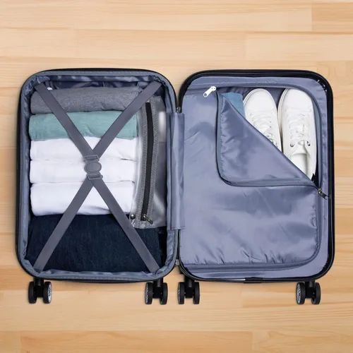 Miniatura 8 de Elite Luggage Equipaje giratorio extensible de mano rígido, Negro -, Equipaje giratorio extensible de mano rígido