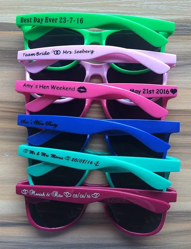 Miniatura 5 de GZLDGIFTS Gafas de sol personalizadas para fiesta de boda con destino a granel, regalos para novia, regalos de gafas de sol para despedida de soltero