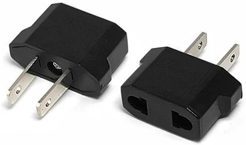 Miniatura 6 de ANRANK E-U4113619AK Adaptador de enchufe europeo a estadounidense (negro, paquete de 2)