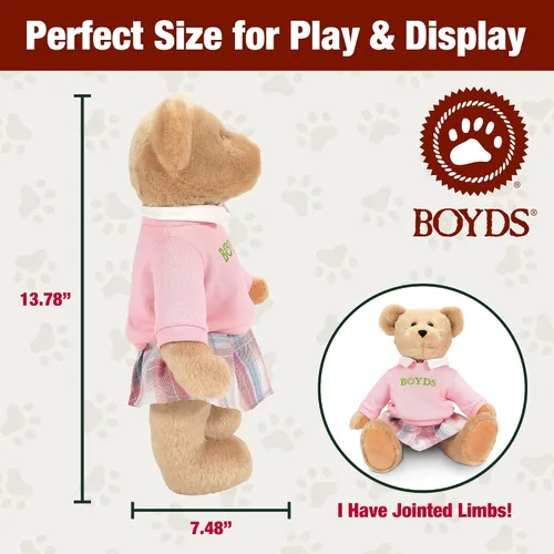 Miniatura 4 de Enesco Boyds Bears Emma Boydsley - Oso de peluche de 45 aniversario, peluche suave coleccionable de alta calidad para edades de 1 en adelante
