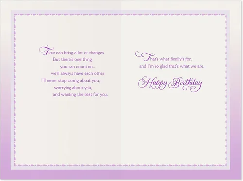 Miniatura 2 de Hallmark Birthday Card for Sister (So Glad We're Family)