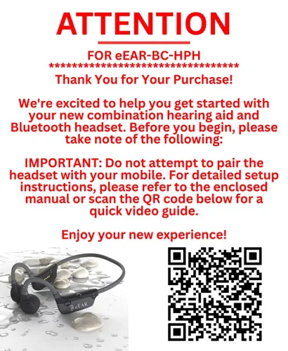 -BC-HPH-001 El PRIMER amplificador de audición personal de conducción ósea de grado militar con la última tecnología Bluetooth (BT) 5.3 auriculares