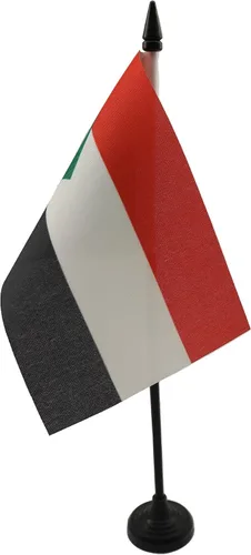 Miniatura 82 de AZ FLAG Sierra Leone Bandera de mesa 5'' x 8'' - Bandera de escritorio de Sierra Leona 21 x 14 cm - Bastón y base de plástico negro