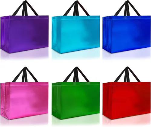 Miniatura 16 de Nush Nush Bolsas de regalo negras extragrandes – Juego de 12 bolsas de regalo reutilizables XL con asas – Bolsa de regalo ideal para regalos