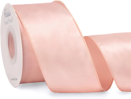 Miniatura 26 de Ribbli Cinta de satén azul real con alambre de 2.5 pulgadas, cinta de Navidad azul real para envolver regalos, coronas, guirnaldas, decoración