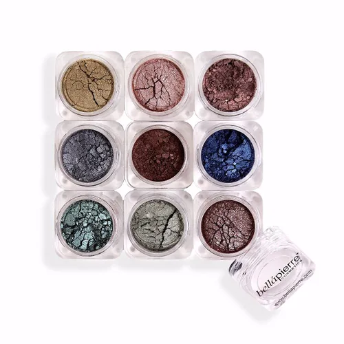 Miniatura 7 de bellapierre Shimmer Powder 9 Stack Sombra de ojos sin parabenos Maquillaje de ojos vegano y libre de crueldad – 9 unidades – Astrid