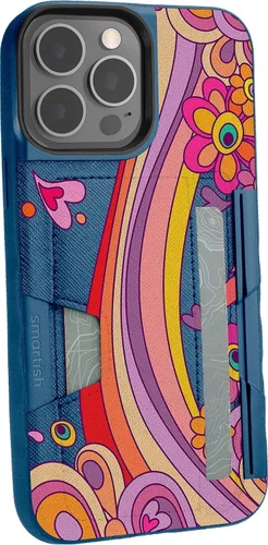 Miniatura 51 de Smartish Funda tipo cartera para iPhone 13 Pro – Wallet Slayer Vol. 2 [delgada + protectora] tarjetero con función atril - Black Tie Affair