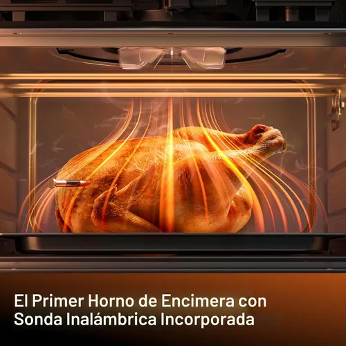 Miniatura 2 de Typhur Horno de sincronización con sonda de termómetro inalámbrico inteligente de carne, freidora de aire 12 en 1, combo de horno tostador, Acero
