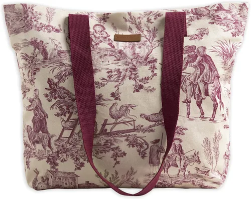 Miniatura 22 de Maison d' Hermine - Bolsa de lona de algodón reutilizable para mujeres, con asa para el hombro, bolsas a granel para compras y viajes