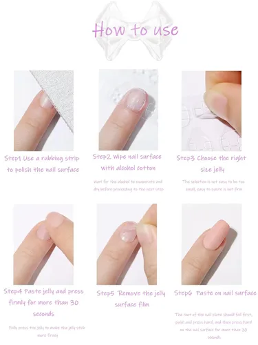 Miniatura 4 de Uñas postizas a presión de ballet negras, uñas postizas largas cuadradas con punta francesa, uñas postizas con lazo rosa con diseños de perlas